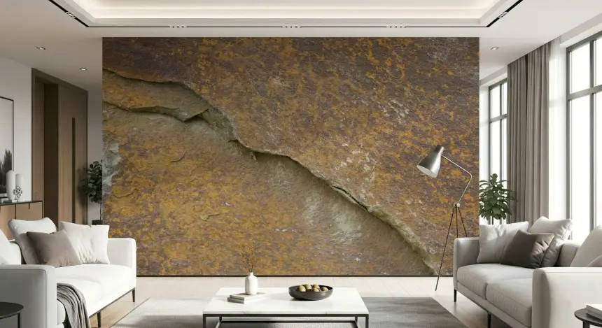 Cracked Stone Wall Mural -2566606