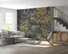 Organic Golden Lichen Stone Texture Wall Mural 8