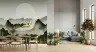 Golden Crane and Misty Mountains Wall Mural 6