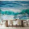 Turquoise Azure Breaking Wave Seascape Wallpaper 7