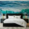 Turquoise Azure Breaking Wave Seascape Wallpaper 8