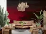 Crimson Twilight Gradient Wall Mural 7