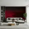 Crimson Twilight Gradient Wall Mural 8