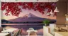 Red Maple Mount Fuji Lake View Wall Mural 6