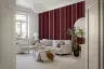 Elegant Crimson Vertical Stripe Wallpaper 8