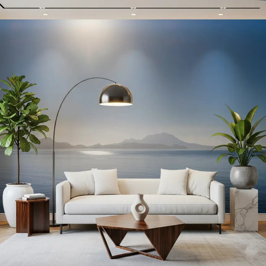 Crystal Blue Morning Wall Mural