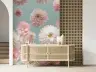 Soft Pink and White Dahlia Floral Wall Mural 5