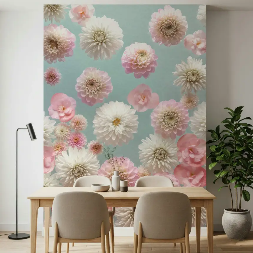 Dahlia Dance Wall Mural