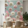 Soft Pink and White Dahlia Floral Wall Mural 7