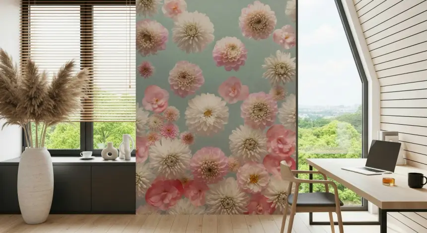 Dahlia Dance Wall Mural