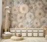 Elegant Cream Dahlia Bloom Wallpaper Mural 6