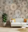 Elegant Cream Dahlia Bloom Wallpaper Mural 7