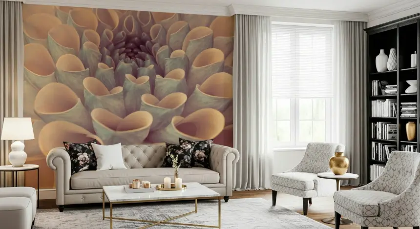 Dahlia Petals Wall Mural