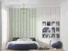 Pastel Yellow Floral Stripe Wallpaper 6