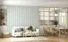Pastel Blue Striped Floral Pattern Wallpaper 7