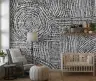 Monochrome Abstract Dash Pattern Wallpaper 8
