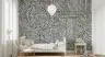 Monochrome Abstract Dash Pattern Wallpaper 6