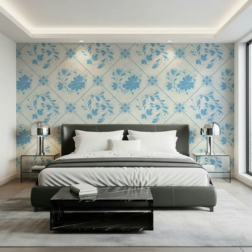 Delft Bloom Wallpaper