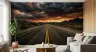 Dramatic Desert Highway Sunset Wall Mural 6
