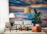 Dramatic Ocean Sunset with Ice Block Wall Mural 6