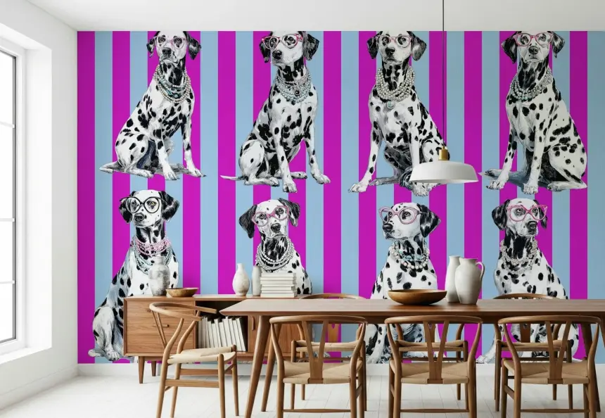 Diamond Dalmata Wall Mural