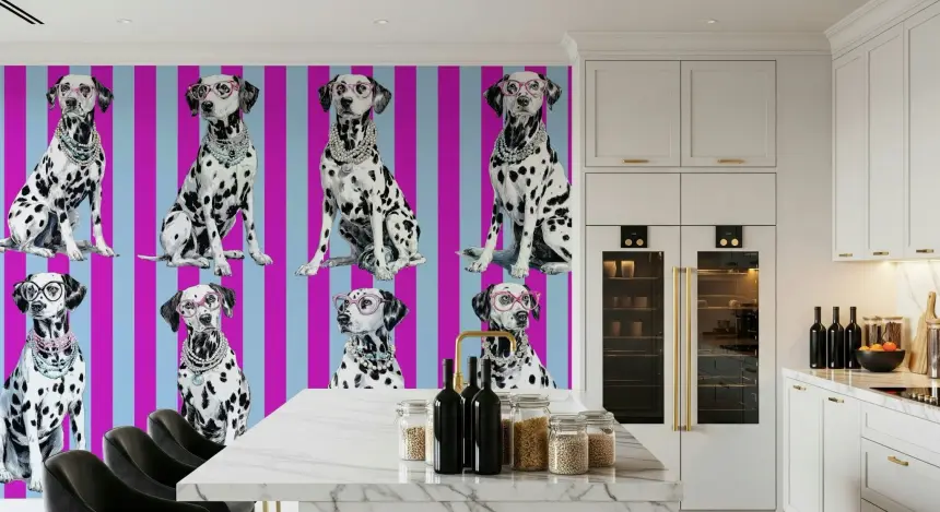 Diamond Dalmata Wall Mural