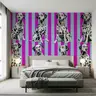 Chic Dalmatian Dogs Striped Wall Mural 8