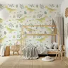 Whimsical Dinosaur & Egg Pattern Kids Wallpaper 8