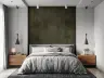 Modern Textured Concrete and Wood Panel Wallpaper 6
