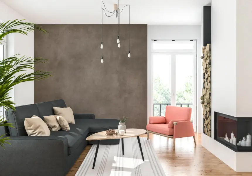 Dirty Paper - Taupe Wall Mural