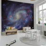 Radiant Blue Stardust Spiral Galaxy Wallpaper 6