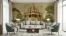 Grand Indian Temple Lush Landscape Mural 5