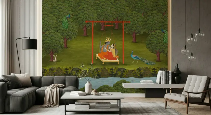 Divine Swing Serenity Wall Mural