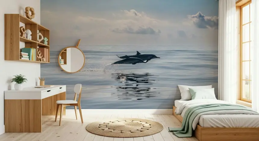 Dolphin's Leap Wall Mural - 2621542