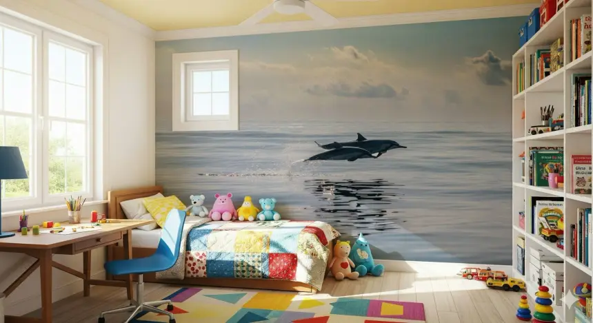 Dolphin's Leap Wall Mural - 2621542