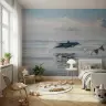 Leaping Dolphins Ocean Seascape Wall Mural 6