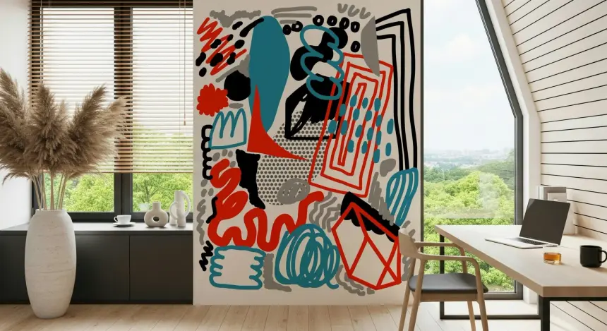 Drawing Flow Wall Mural