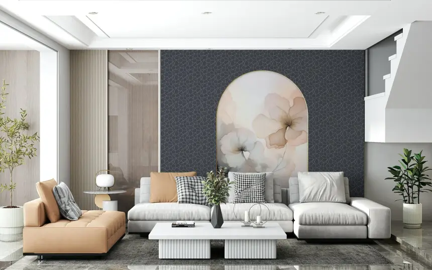 Dreamy Floral Archway Wall Mural