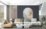 Modern Floral Archway Wall Mural with Geometric Pattern 8