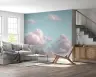 Soft Pink Clouds Sky Wall Mural 8