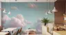 Soft Pink Clouds Sky Wall Mural 6