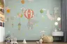 Whimsical Sky Adventure Children's Wall Mural 8