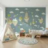Whimsical Floating Islands Children's Wall Mural 7