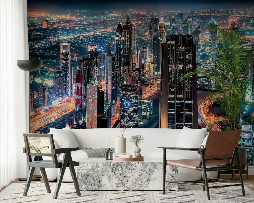 Dubai Nights Wall Mural