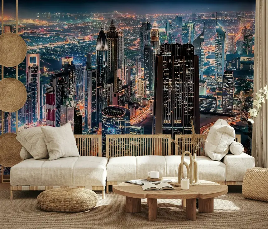 Dubai Nights Wall Mural