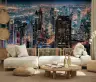Vibrant Dubai Night Cityscape Wall Mural 7