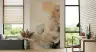 Delicate Grey Floral Outline Wall Mural 6