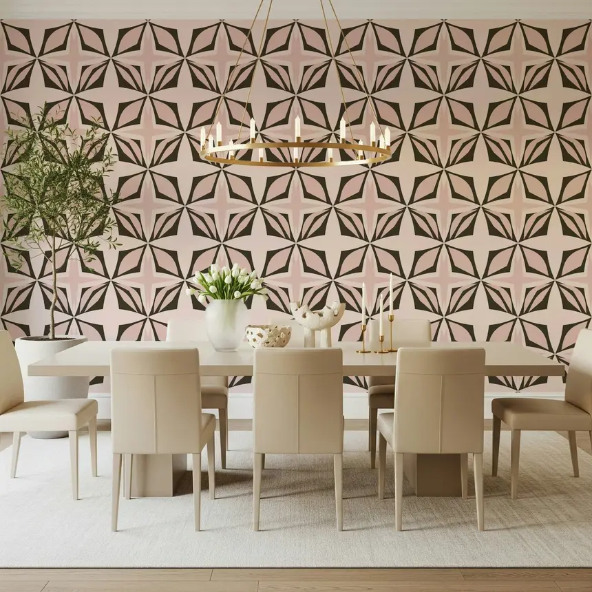 Dusty Rose Design Wallpaper