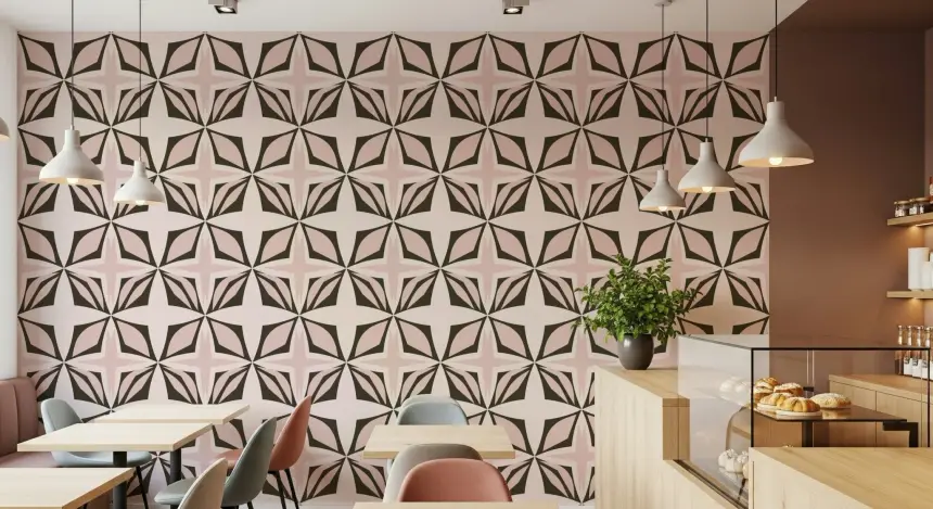 Dusty Rose Design Wallpaper