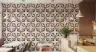 Dusty Rose Geometric Starburst Wallpaper 8